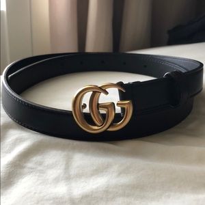 Gucci skinny belt